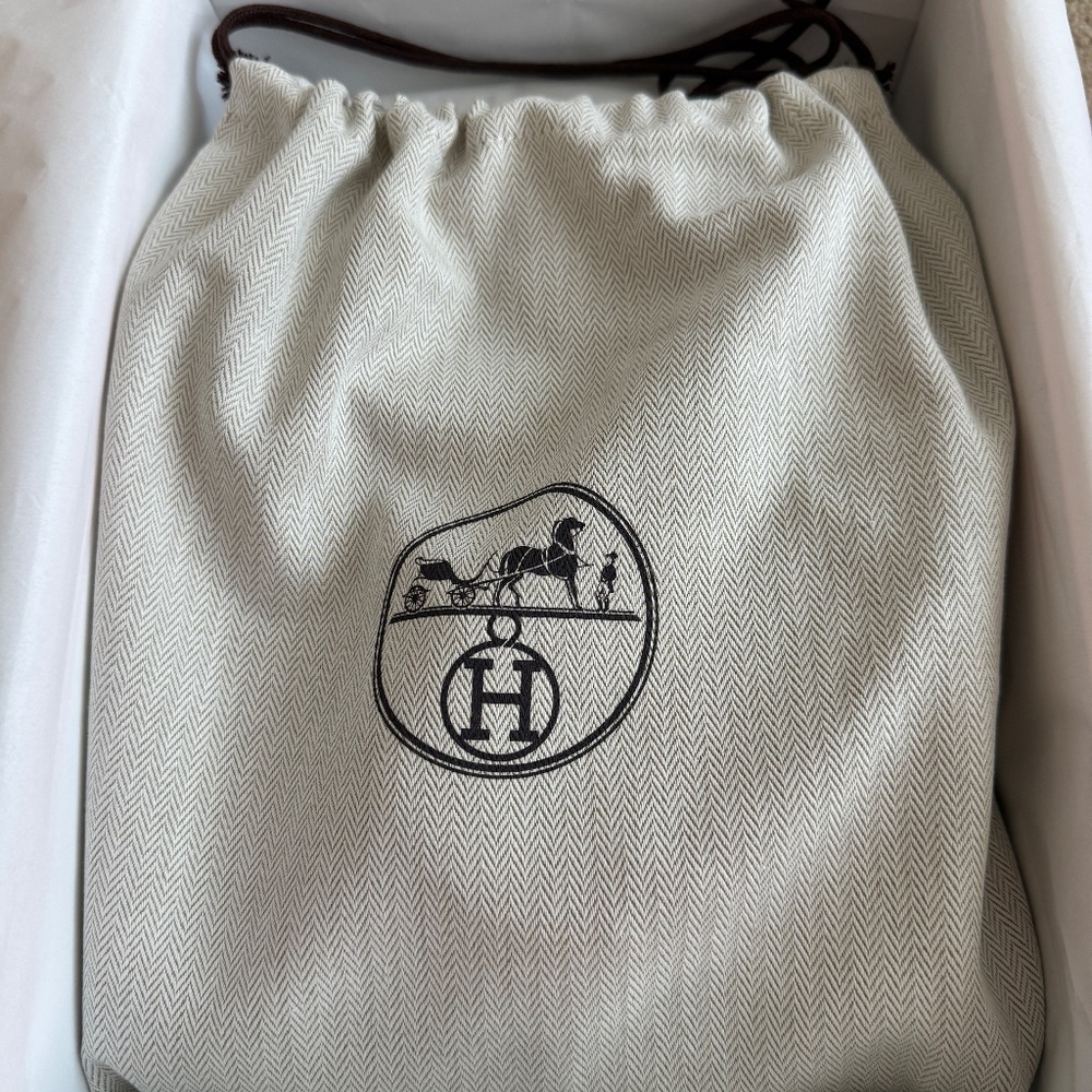 New 2025 Hermes Herbag Mini Dark Blue / Navy Blue GHW - Picture 3 of 11